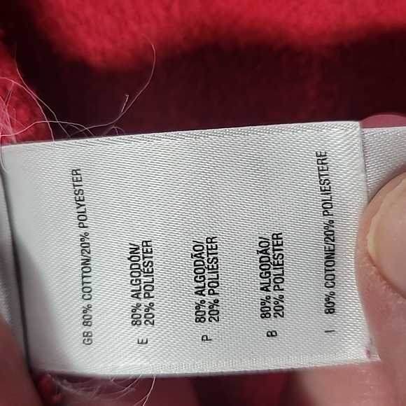 The North Face Sweater Women's Red Purple Hoodie Long Sleeve Pockets Size Large - Picture 7 of 11